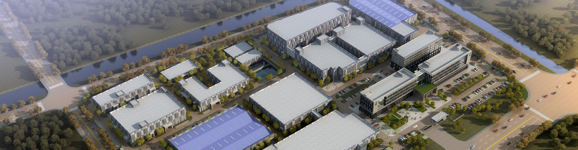 新廠(chǎng)區(qū)鳥(niǎo)瞰圖